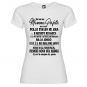 T-SHIRT DONNA MIO FIGLIO MI AMA E QUESTO MI BASTA MADRE MAMMA COLORE BIANCO