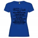 T-SHIRT DONNA MIO FIGLIO MI AMA E QUESTO MI BASTA MADRE MAMMA COLORE BLU ROYAL
