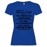 T-SHIRT DONNA MIO FIGLIO MI AMA E QUESTO MI BASTA MADRE MAMMA COLORE BLU ROYAL