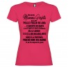 T-SHIRT DONNA MIO FIGLIO MI AMA E QUESTO MI BASTA MADRE MAMMA COLORE ROSA FUCSIA