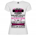 T-SHIRT PERSONALIZZATA DONNA MOGLIE FELICE ORSO MARSICANO COLORE BIANCO