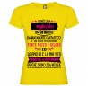 T-SHIRT PERSONALIZZATA DONNA MOGLIE FELICE ORSO MARSICANO COLORE GIALLO