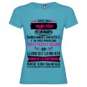 T-SHIRT PERSONALIZZATA DONNA MOGLIE FELICE ORSO MARSICANO COLORE TURCHESE