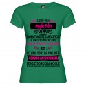 T-SHIRT PERSONALIZZATA DONNA MOGLIE FELICE ORSO MARSICANO COLORE VERDE