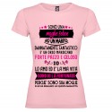 T-SHIRT PERSONALIZZATA DONNA MOGLIE FELICE ORSO MARSICANO COLORE ROSA