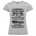 T-SHIRT PERSONALIZZATA DONNA GLI UOMINI BUONI ESISTONO ANCORA COLORE GRIGIO