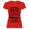 T-SHIRT PERSONALIZZATA DONNA GLI UOMINI BUONI ESISTONO ANCORA COLORE ROSSO