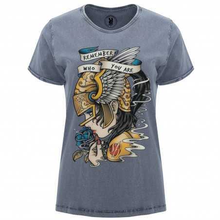 Maglietta old school remember who you are azzurro