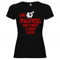 T-SHIRT PERSONALIZZATA DONNA PER FORTUNA NON PENSO A VOCE ALTA COLORE NERO