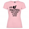 T-SHIRT PERSONALIZZATA DONNA PER FORTUNA NON PENSO A VOCE ALTA COLORE ROSA