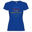 T-SHIRT DONNA PERSONALIZZATA NOI DONNE SIAMO COME GOOGLE COLORE BLU ROYAL