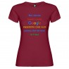 T-SHIRT DONNA PERSONALIZZATA NOI DONNE SIAMO COME GOOGLE COLORE BORDEAUX