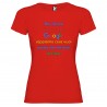 T-SHIRT DONNA PERSONALIZZATA NOI DONNE SIAMO COME GOOGLE COLORE ROSSO