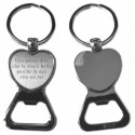 PORTACHIAVI APRIBOTTIGLIA INCISO IN METALLO A CUORE