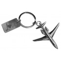 PORTACHIAVI CON INCISIONE SU CHARM IN METALLO AEREO