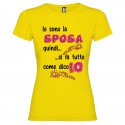 MAGLIETTA GIÙ LE MANI DALLA SPOSA COLORE GIALLO