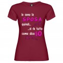 MAGLIETTA GIÙ LE MANI DALLA SPOSA COLORE BORDEAUX