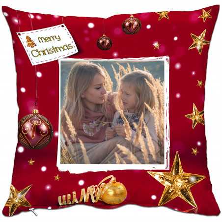 Cuscino di Natale Personalizzato con Foto Xmas Photo