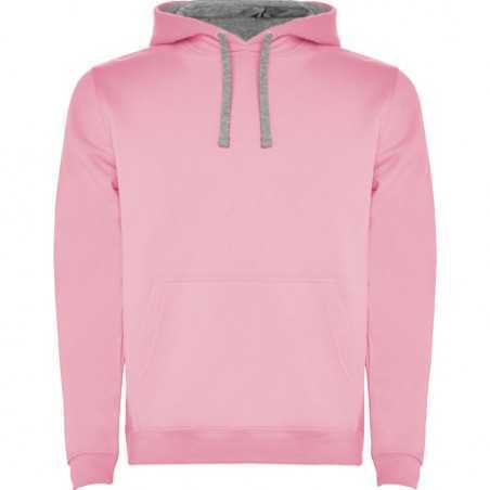 FELPA PERSONALIZZATA CON CAPPUCCIO URBAN COLORE ROSA FELPA PERSONALIZZATA CON CAPPUCCIO URBAN COLORE ROSA