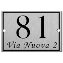 Targa civico insegna personalizzato Baskerville Old Face