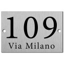 TARGA CIVICO IN ALLUMINIO PERSONALIZZATA CASA PORTONE Minion Variable