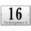 TARGA NUMERO CIVICO PERSONALIZZATO CASA