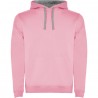 FELPA PERSONALIZZATA CON CAPPUCCIO URBAN COLORE ROSA