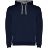 FELPA PERSONALIZZATA CON CAPPUCCIO URBAN COLORE BLU NAVY