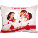 CUSCINO PERSONALIZZATO FORMATO 40 X 55 CM LOVE CUORE