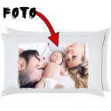 CUSCINO PERSONALIZZATO CON FOTO 40 X 70 BIANCO ANALERGICO