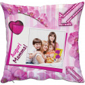 CUSCINO PERSONALIZZATO FOTO ROSA MAMMA MUM