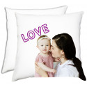 CUSCINO PERSONALIZZATO MAMMA BIMBO BIANCO