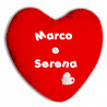 CUSCINO PERSONALIZZATO A CUORE CON STAMPA NOMI