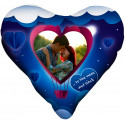 Cuscino a cuore personalizzato mongolfiera