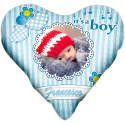 Cuscino personalizzato a cuore bimbo it's a boy