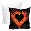 CUSCINO PERSONALIZZATO STAMPA PERSONALIZZATA CUORE FIRE