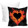 CUSCINO PERSONALIZZATO STAMPA PERSONALIZZATA CUORE FIRE