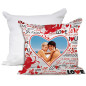 Cuscino personalizzato San Valentino quadrato Cupido