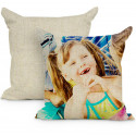 CUSCINO PERSONALIZZATO IN JUTA CON FOTO HD