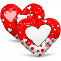 CUSCINO PERSONALIZZATO A CUORE FULL PRINT LOVE KITTY