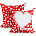 CUSCINO PERSONALIZZATO DOPPIO FULL PRINT CUORE FOTO LOVE