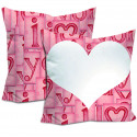 CUSCINO PERSONALIZZATO FULL PRINT LOVE CUORE LETTERE