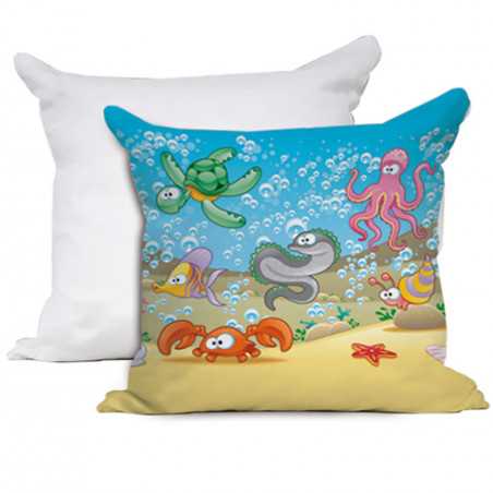 Cuscino personalizzato In fondo al mar per bambini