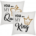 Coppia di cuscini personalizzati The Royal