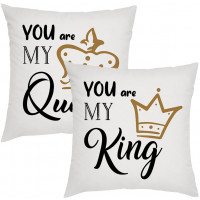 Coppia di cuscini personalizzati The Royal