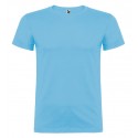 T-SHIRT UOMO COTONE 13 COLORI STAMPA PERSONALIZZATA COLORE AZZURRO