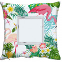 CUSCINO PERSONALIZZATO FOTO FLAMINGO NATURA