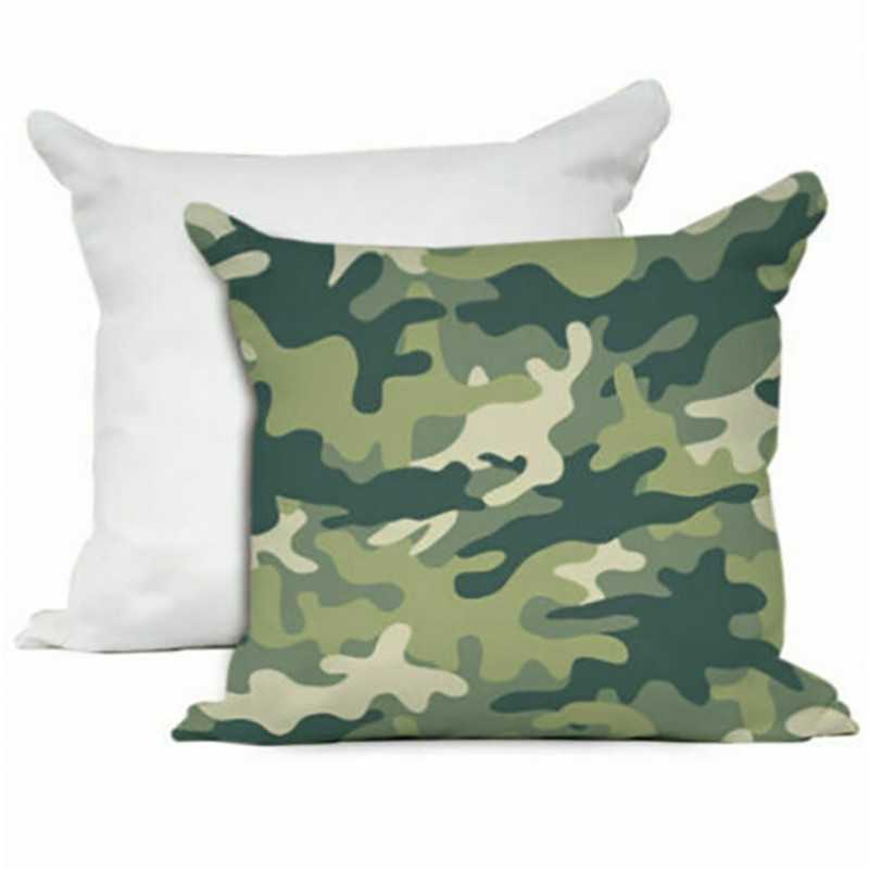 Cuscino personalizzato Militare verde con fotografia