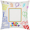 CUSCINO PERSONALIZZATO COMPLEANNO BIRTHDAY FRAME