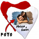 CUSCINO A CUORE PERSONALIZZATO BICOLORE